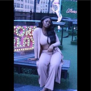 3 piece Mauve Stretch Set